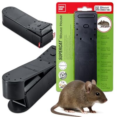 SWISSINNO Trappola Viva per Topi Catch Alive – Pre-Esca con Burro di Arachidi – Riutilizzabile – Cattura senza Ferire – Swiss Design Sicuro per Interno ed Esterno SWISSINNO Trappola Viva per Topi Catch Alive – Pre-Esca con Burro di Arachidi – Riutilizzabile – Cattura senza Ferire – Swiss Design Sicuro per Interno ed Esterno