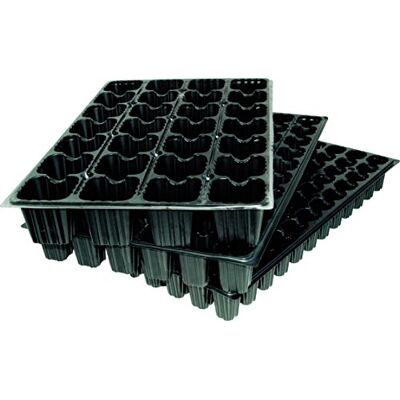FLOWER - 90063 - nero - 28 cavità - Vassoio per sementi FLOWER - 90063 - nero - 28 cavità - Vassoio per sementi