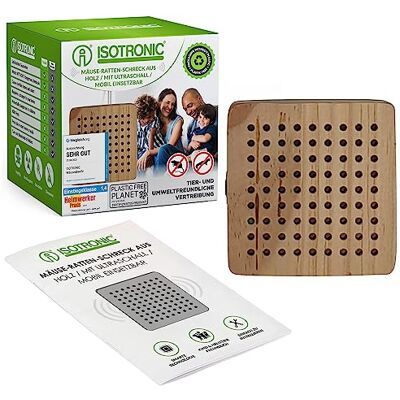 ISOTRONIC Repellente ultrasuoni topi ratti soffitta giardino 40 m² (1) ISOTRONIC Repellente ultrasuoni topi ratti soffitta giardino 40 m² (1)