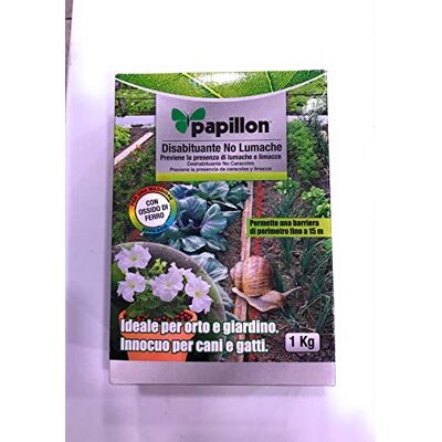 Papillon PROTETTIVO PER PIANTE DISABITUANTE NO LUMACHE POLVERE DI ROCCIA 1KG Papillon PROTETTIVO PER PIANTE DISABITUANTE NO LUMACHE POLVERE DI ROCCIA 1KG