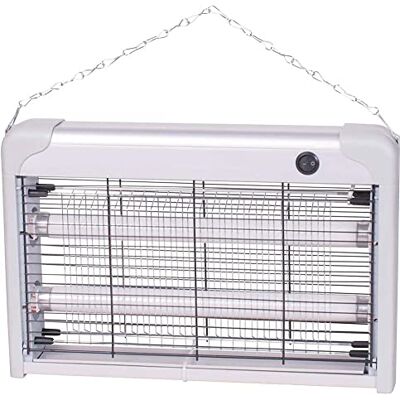BAKAJI Zanzariera Elettrica 20W Slim Salvaspazio Anti Zanzare Mosche 2 Lampade 10W UV LED Elettroinsetticida Antizanzare con Catena e Piedini Dimensione 39 x 26 x 6 cm (20 Watt) BAKAJI Zanzariera Elettrica 20W Slim Salvaspazio Anti Zanzare Mosche 2 Lampade 10W UV LED Elettroinsetticida Antizanzare con Catena e Piedini Dimensione 39 x 26 x 6 cm (20 Watt)