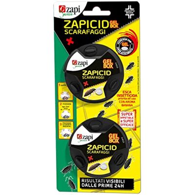 ZAPI Garden cid Gel Box Scarafaggi Insetticida Gel Scarafaggi, Esca Insetticida Scarafaggi in Gel Box Pronto Uso, Scarafaggi Insetticida, Insetticida Esterno ed Interno, 2pzx2g ZAPI Garden cid Gel Box Scarafaggi Insetticida Gel Scarafaggi, Esca Insetticida Scarafaggi in Gel Box Pronto Uso, Scarafaggi Insetticida, Insetticida Esterno ed Interno, 2pzx2g