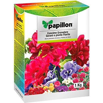 PAPILLON CONCIMI GRANULARI PER GERANI E PIANTE FIORITE 1KG PAPILLON CONCIMI GRANULARI PER GERANI E PIANTE FIORITE 1KG