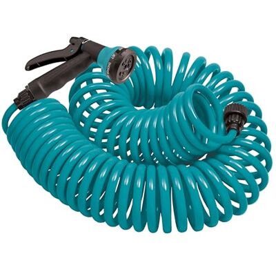 Orbit 26381 Tubo da giardino a spirale, 7,6 m, blu Orbit 26381 Tubo da giardino a spirale, 7,6 m, blu