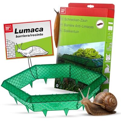 SWISSINNO Recinzione anti-lumache – Set completo da 2 m con angoli flessibili e pinza – Protezione per orto e aiuole – Modulare e resistente SWISSINNO Recinzione anti-lumache – Set completo da 2 m con angoli flessibili e pinza – Protezione per orto e aiuole – Modulare e resistente