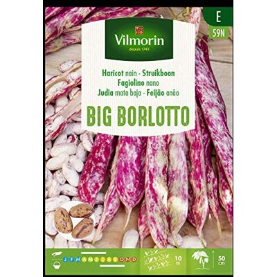 Vilmorin Kit 5 Pacchetti FAGIOLINO NANO BIG BORLOTTO 150 GR. Vilmorin Kit 5 Pacchetti FAGIOLINO NANO BIG BORLOTTO 150 GR.