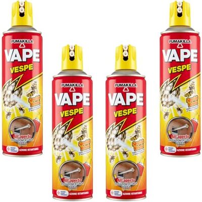 VAPE Insetticida Repellente Spray Anti Zanzare, Vespe e Cimici ( Spray Vespe, 4) VAPE Insetticida Repellente Spray Anti Zanzare, Vespe e Cimici ( Spray Vespe, 4)