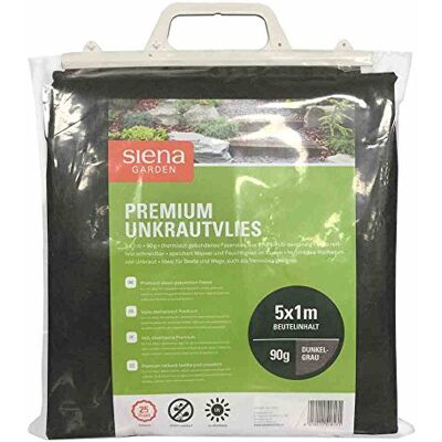 Siena Garden Siena Giardino Fleece Premium erbaccia Pile, 1 x 5 m Bag, 90 g PE/PP, Grigio Scuro Siena Garden Siena Giardino Fleece Premium erbaccia Pile, 1 x 5 m Bag, 90 g PE/PP, Grigio Scuro