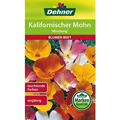 Dehner Sementi per Fiori, Papavero californiano Mix, Confezione da 5 (5 x 6 g) Dehner Sementi per Fiori, Papavero californiano Mix, Confezione da 5 (5 x 6 g)