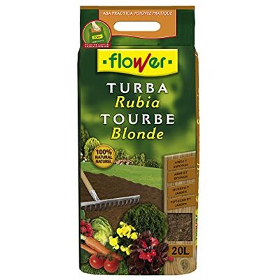 Flower Substrato Torba bionda, 20 l, Colore Marrone Flower Substrato Torba bionda, 20 l, Colore Marrone