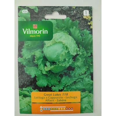 Vilmorin Semi Di Insalata Grandi Laghi-Set da 10 bustine da 2,5 grammi ciascuna Vilmorin Semi Di Insalata Grandi Laghi-Set da 10 bustine da 2,5 grammi ciascuna