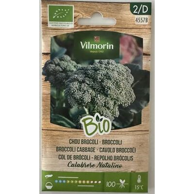 Vilmorin Semi Broccoli Cabbage BIO S1-4557B 1 Gr, Confezione da 5 bustine. Vilmorin Semi Broccoli Cabbage BIO S1-4557B 1 Gr, Confezione da 5 bustine.