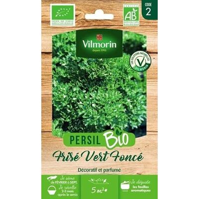Vilmorin Semi Prezzemolo Riccio Bio S1-474B 5 Gr, Confezione da 5 bustine. Vilmorin Semi Prezzemolo Riccio Bio S1-474B 5 Gr, Confezione da 5 bustine.