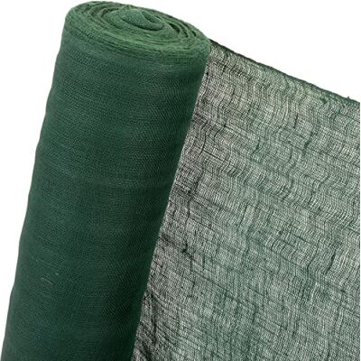 HaGa ® Tessuto di iuta 250 g/m² in 1 m di larghezza (merce al metro), colore verde, protezione invernale per piante, tessuto ombreggiato, tessuto di iuta HaGa ® Tessuto di iuta 250 g/m² in 1 m di larghezza (merce al metro), colore verde, protezione invernale per piante, tessuto ombreggiato, tessuto di iuta