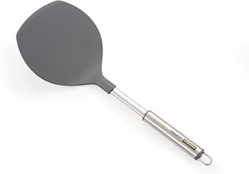 Tescoma , GrandChef, Paletta da Cucina per Omelette, Flessibile, Nylon e Acciaio Inossidabile, con Gancio, 38.5 cm, Grigia