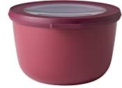 Mepal Multi Bowl Cirqula Round Contenitori Plastica con Coperchio Adatto come contenitore ermetico per Frigo, microonde, Congelatore e piatti da portata Ciotole Cucina 500 ml Nordic Berry