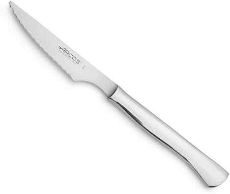 Arcos Coltelleria da Tavola, Coltello bistecca Coltello Tavola, Monoblocco Unipezzo 110 mm, Colore Argento