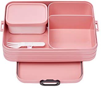 Mepal – Porta Pranzo Bento Take A Break Large – Sacco per il Pranzo con Bento Box – Porta Pranzo per Panini, Spuntini e Avanzi – Snack e Pranzo 1500 ml Nordic Pink