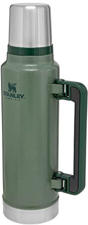 Stanley Classic Legendary Thermos 1.4L Mantiene la Temperatura 40 Ore (Caldo/Freddo) Borraccia Termica Senza BPA Bottiglia Termica Borraccia Acciaio Inox Termos Hammertone Green