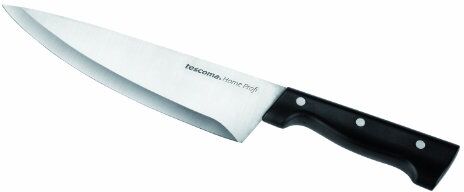 Tescoma 880529 Home Profi Coltello Cuoco, Acciaio Inossidabile, Nero, 17 cm, 1 Pezzo