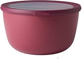 Mepal Multi Bowl Cirqula Round Contenitori Plastica con Coperchio Adatto come contenitore ermetico per Frigo, microonde, Congelatore e piatti da portata Ciotole Cucina 3000 ml Nordic Berry