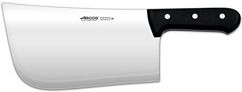 Arcos Serie Universal, Mannaietta Mannaia da Cucina, Lama Acciaio Inossidabile NITRUM 250 mm, Manico Polioxymetilene (POM), Colore Nero