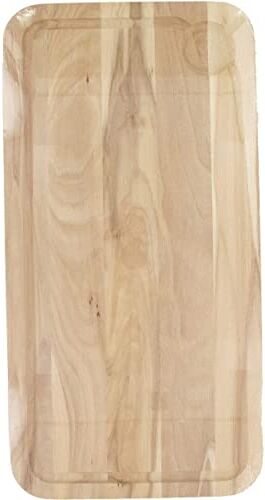 Fackelmann Tagliere rettangolare, Legno, Marrone, 45 x 25 x 1,6 cm