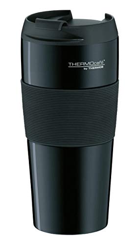 Thermos Thermo Café by  – Bicchiere Isolante Therm oPro, 0,4 l, in Acciaio Inox, Nero