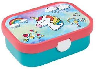 Mepal Porta Pranzo Campus Porta Pranzo Bento per Bambini Porta Pranzo con Scomparto Bento e Forchetta Con Chiusura a Clip Senza BPA e Lavabile in Lavastoviglie 750 ml Unicorn