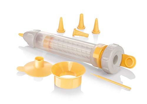 Tescoma Penna Decora Dolci con cinque beccucci e imbuto, Linea Delícia, Silicone e Plastica