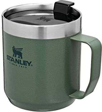 Stanley Classic Legendary Camp Mug 0.35L Tazza termica Termos da caffè Bicchiere Termico da Campeggio Lavabile in Lavastoviglie Parete doppia Senza BPA Hammertone Green