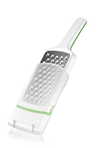 Tescoma 643732 Handy X-Sharp gattugia Fori gandi, Acciaio Inossidabile, Bianco/Verde, 9.5 x 29.5 cm, 1 Pezzo