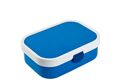 Mepal Porta Pranzo Campus Porta Pranzo Bento per Bambini Porta Pranzo con Scomparto Bento e Forchetta Con Chiusura a Clip Senza BPA e Lavabile in Lavastoviglie 750 ml Blue