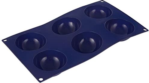 IBILI MOLDE 6 CAV.SEMIESF.Blueberry 7x3 CM, Silicone, Viola