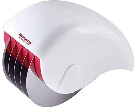 Westmark Affetta-erbe, Con 5 rotelle affilate, Lunghezza: 15 cm, Acciaio inox/Plastica, Bianco/Rosso,