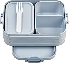 Mepal – Porta Pranzo Bento Take A Break Midi – Sacco per il Pranzo con Bento Box – Porta Pranzo per Panini, Spuntini e Avanzi – Snack e Pranzo 900 ml Nordic Blue