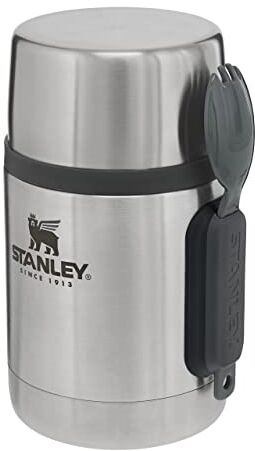 Stanley Adventure Stainless Steel All-In-One Food Jar 0.53L con forchetta Thermos per Alimenti in Acciaio Inossidabile Senza BPA Mantiene il Caldo o il Freddo per 12 Ore