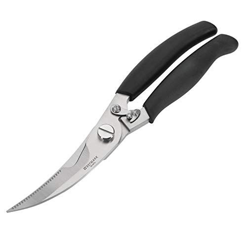 Westmark Trinciapollo, Con Molla Interna E Blocco, Lunghezza Lama: 8 Cm, Acciaio Inox, Lucidato, Argento/Nero, , 24 x 5 x 1.7 cm