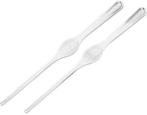 Westmark Set con forchette per aragosta, 2 pz., Con 2 rebbi appuntiti, Lunghezza: 18,5 cm, Acciaio inox, Argento,