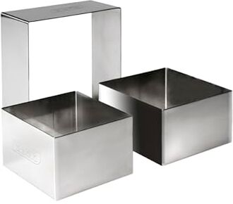 IBILI ARO CUADRADO Inox 10x10x4,50 CMS, Acciaio Inossidabile