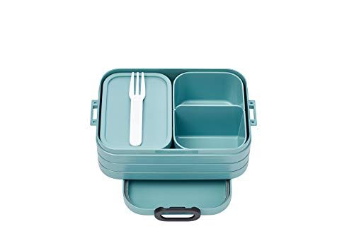 Mepal – Porta Pranzo Bento Take A Break Midi – Sacco per il Pranzo con Bento Box – Porta Pranzo per Panini, Spuntini e Avanzi – Snack e Pranzo 900 ml Nordic Green