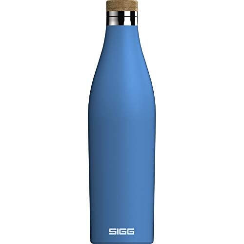 Sigg Meridian Electric Blue Borraccia Termica in Acciaio Inossidabile (0.7 L), Bottiglia Isotermica non Tossica a Chiusura Ermetica, Thermos Acqua per Bevande Calde e Fredde