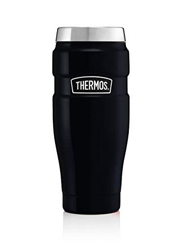 Thermos in Acciaio Inox, 470 ml, con Bicchiere da Viaggio Blu