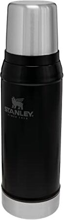 Stanley Classic Legendary Thermos 0.75L Mantiene la Temperatura 20 Ore (Caldo/Freddo) Borraccia Termica 750 ml Senza BPA Bottiglia Termica Borraccia Acciaio Inox Termos Matt Black