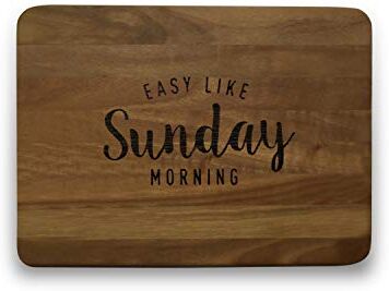 ENGRAVED HOUSE Tagliere in Legno di Noce "Sunday Morning