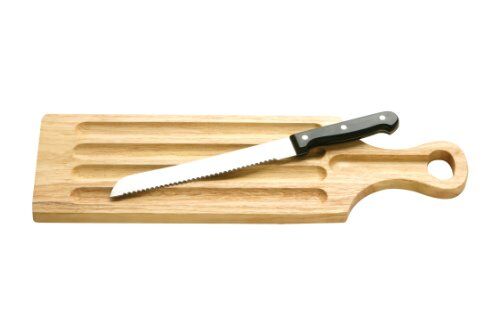 PREMIER Housewares Tagliere per il pane con coltello 46,5 x 14 cm