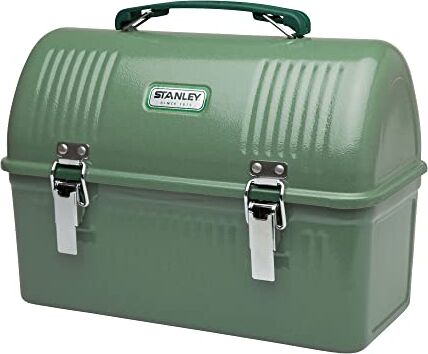 Stanley Classic Lunch Box 9.5L Hammertone Green Scatola per il pranzo in acciaio inox con manico Contenitore per alimenti senza Bpa Può contenere una bottiglia sottovuoto o una tazza da viaggio