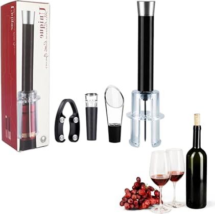 Generic Wino on the Go Wine Opening Set, apribottiglie con pompa a pressione dell'aria, semplice levatappi, efficiente apribottiglie a cavatappi, regalo perfetto per il vino