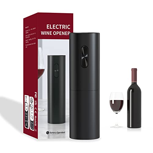 EBUYFIRE Cavatappi elettrico per vino apribottiglie elettronica cavatappi professionali apri bottiglia vino apribottiglia automatico per batterie 4*AAA (non incluse) idee regalo uomo, bomboniera
