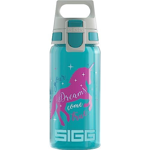 Sigg Viva One Construction Borraccia Bambini (0,5l), Borraccia plastica priva di Sostanze nocive con Tappo ermetico, Borraccia Bimbi Utilizzabile con Una Sola Mano